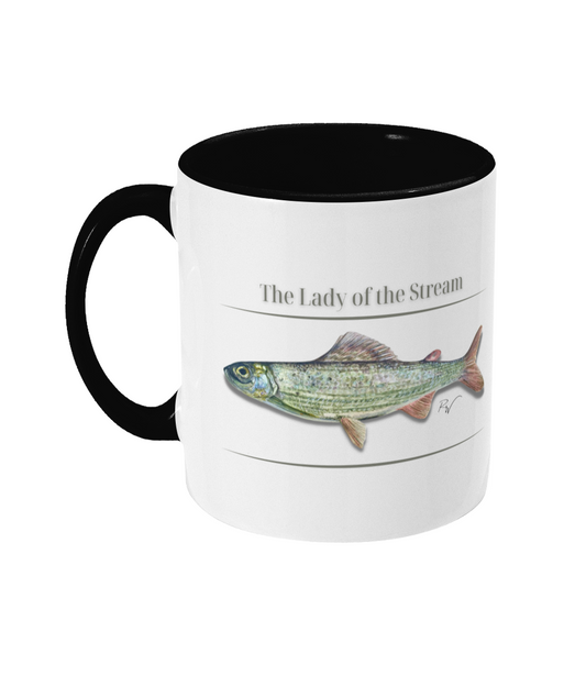 Lady of the Stream/Grayling Mug - Born, Bred & Buttered
