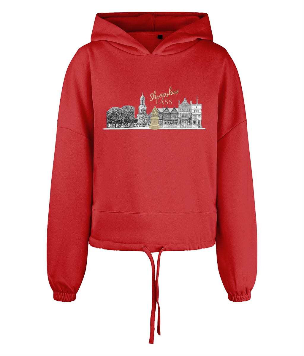 Women's Cropped Oversized Hoodie