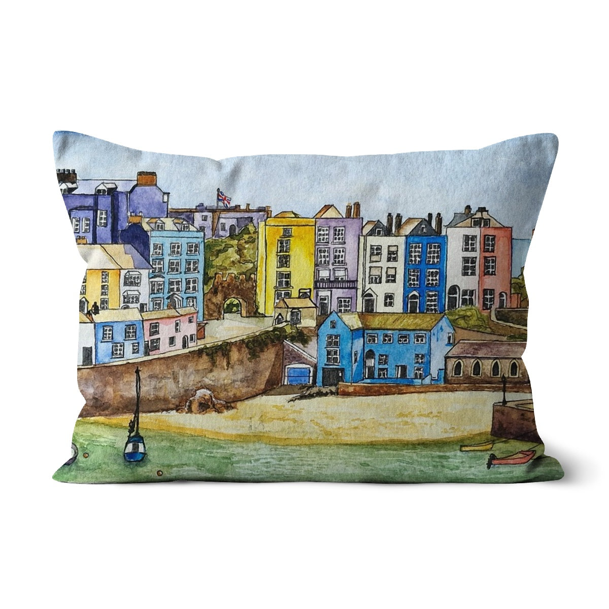 The Seafront, Tenby Cushion - Born, Bred & Buttered