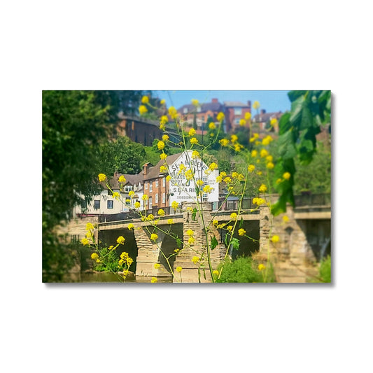 Bridgnorth from Severn Bridge Canvas - Born, Bred & Buttered