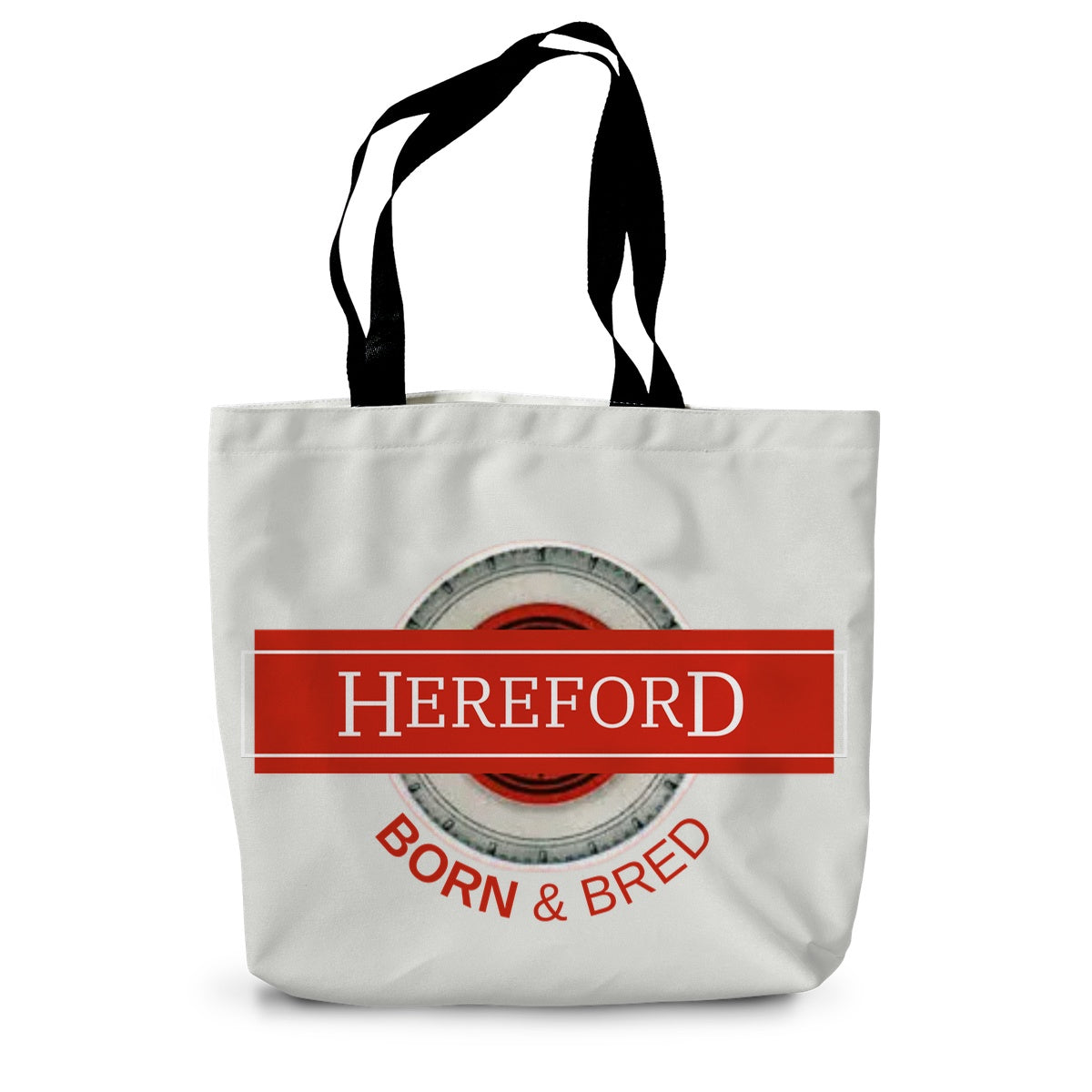 Hereford BORN & BRED Canvas Tote Bag - Born, Bred & Buttered