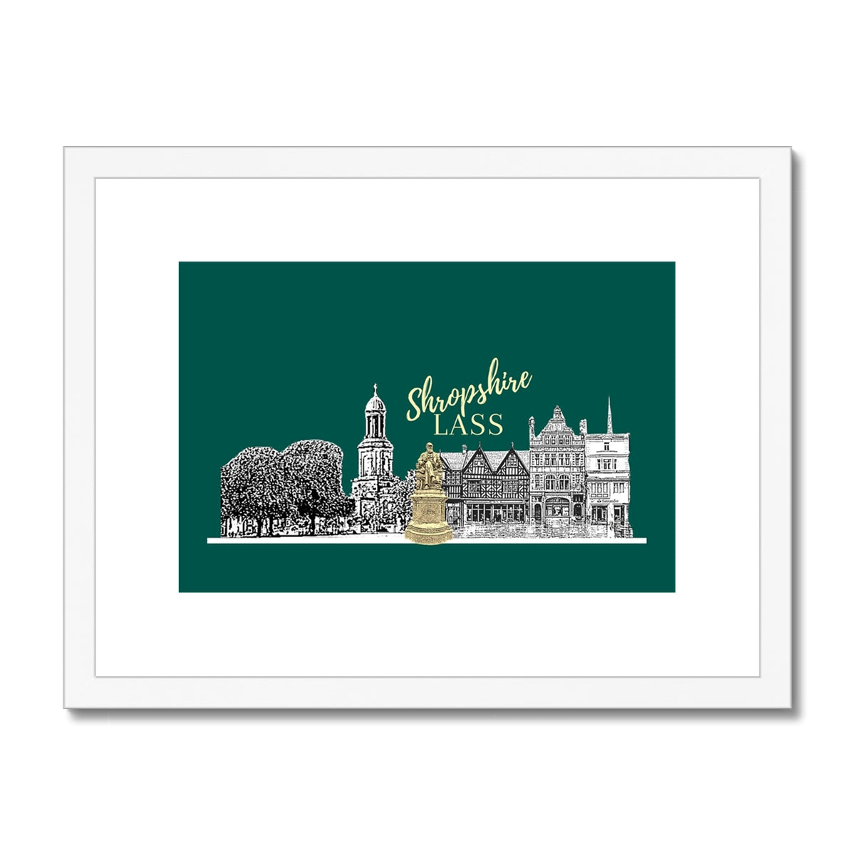 Shropshire Lass Rain Forest Framed & Mounted Print