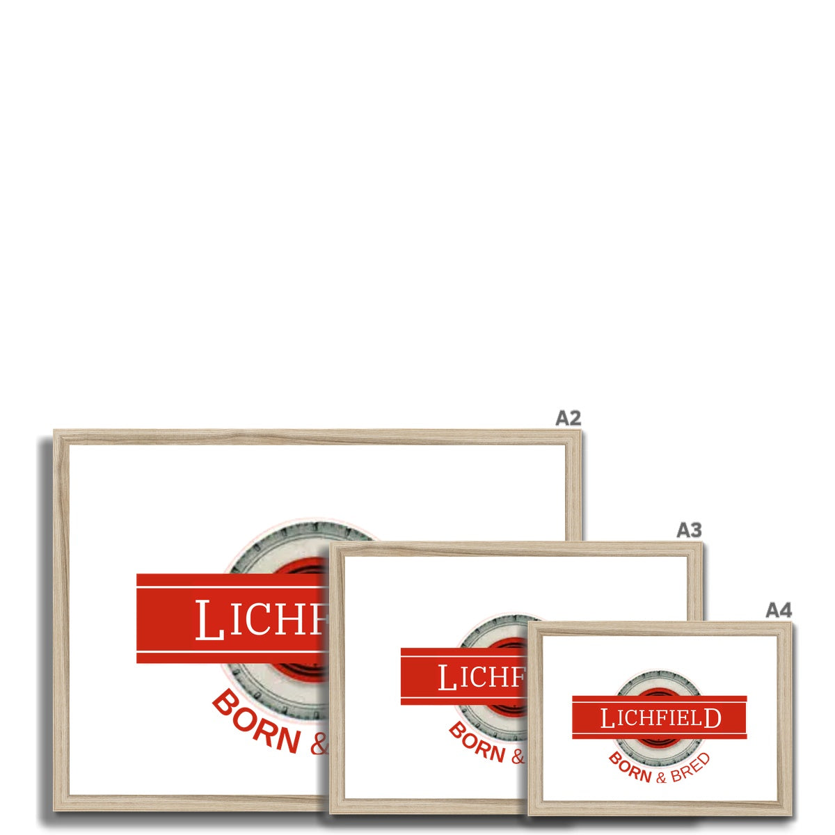 Lichfield BORN & BRED Framed & Mounted Print - Born, Bred & Buttered