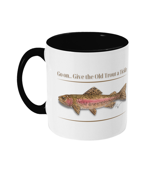 Give the Old Trout a Tickle! Ceramic Mug - Born, Bred & Buttered