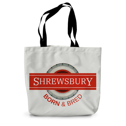 Shrewsbury BORN & BRED Canvas Tote Bag - Born, Bred & Buttered