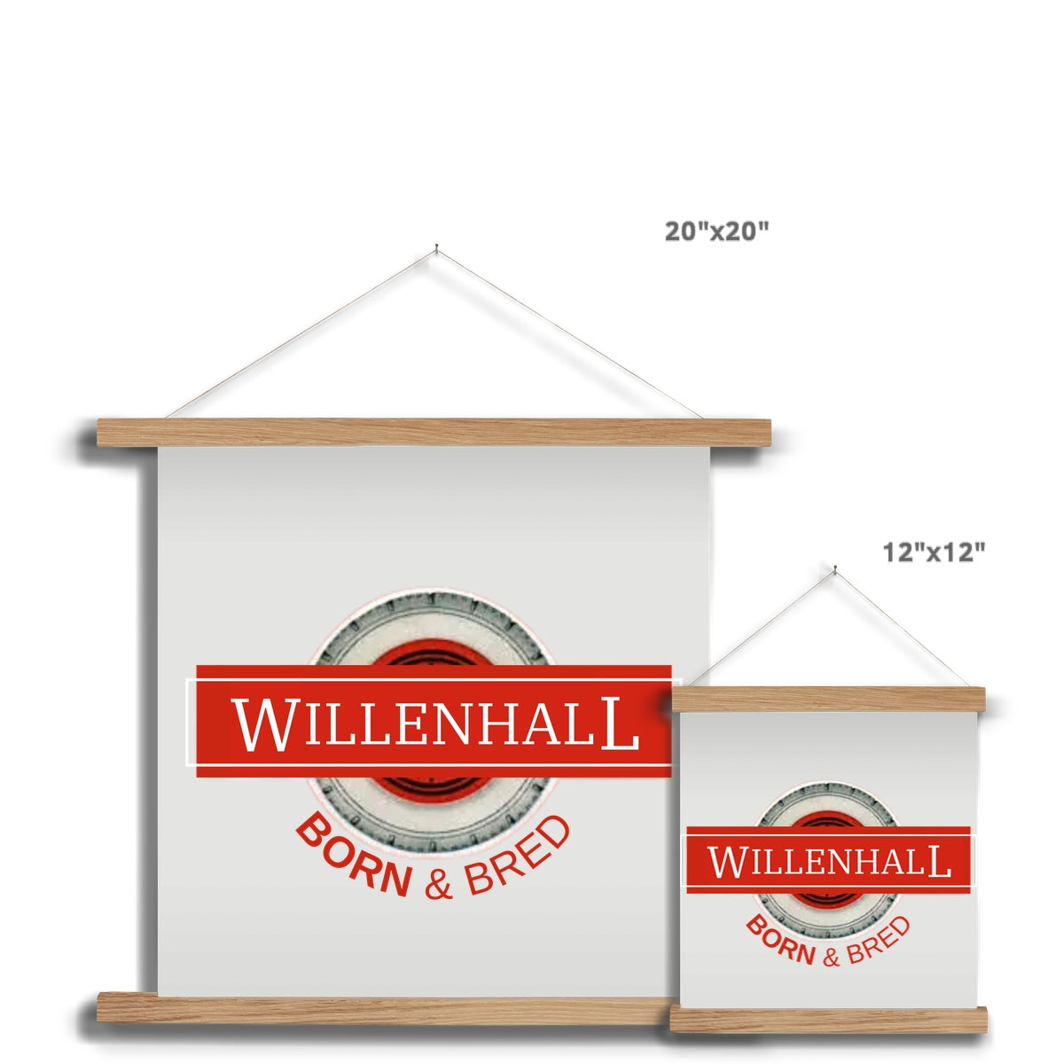 Willenhall BORN & BRED Fine Art Print with Hanger - Born, Bred & Buttered