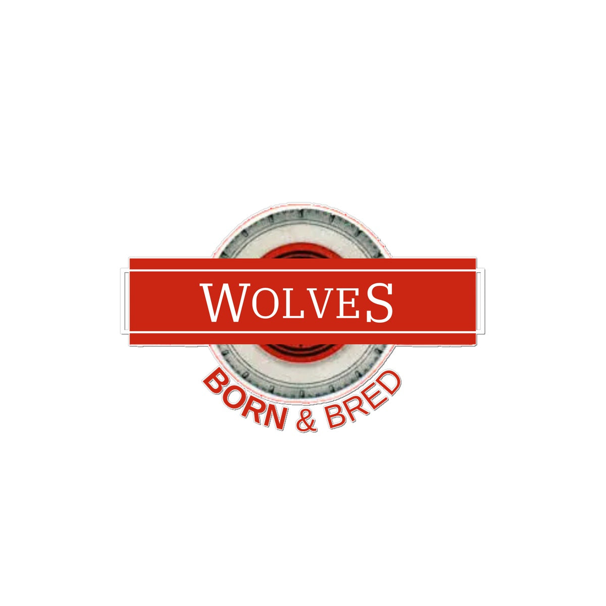 Wolves Born & Bred Temporary Tattoo