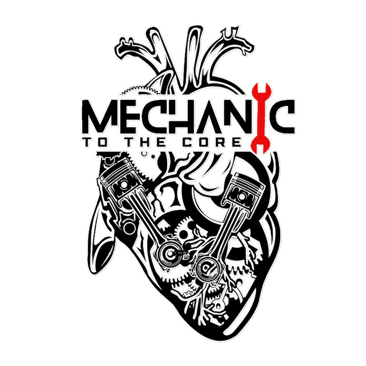 Mechanic to the Core Temporary Tattoo - Born, Bred & Buttered