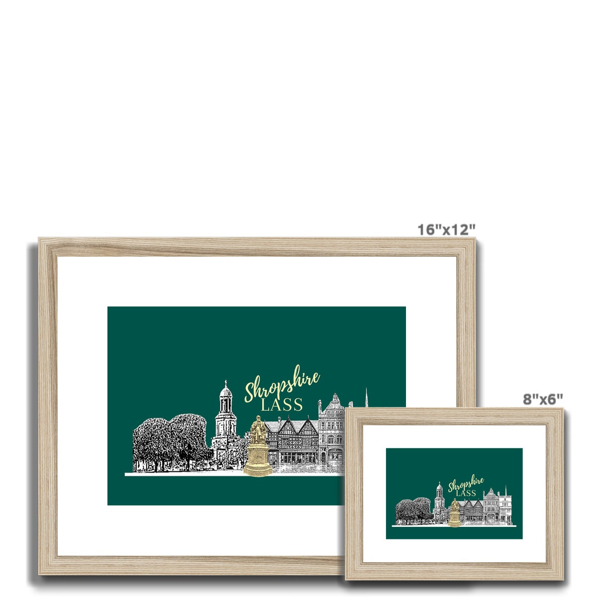 Shropshire Lass Rain Forest Framed & Mounted Print
