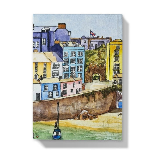 The Seafront, Tenby Hardback Journal - Born, Bred & Buttered