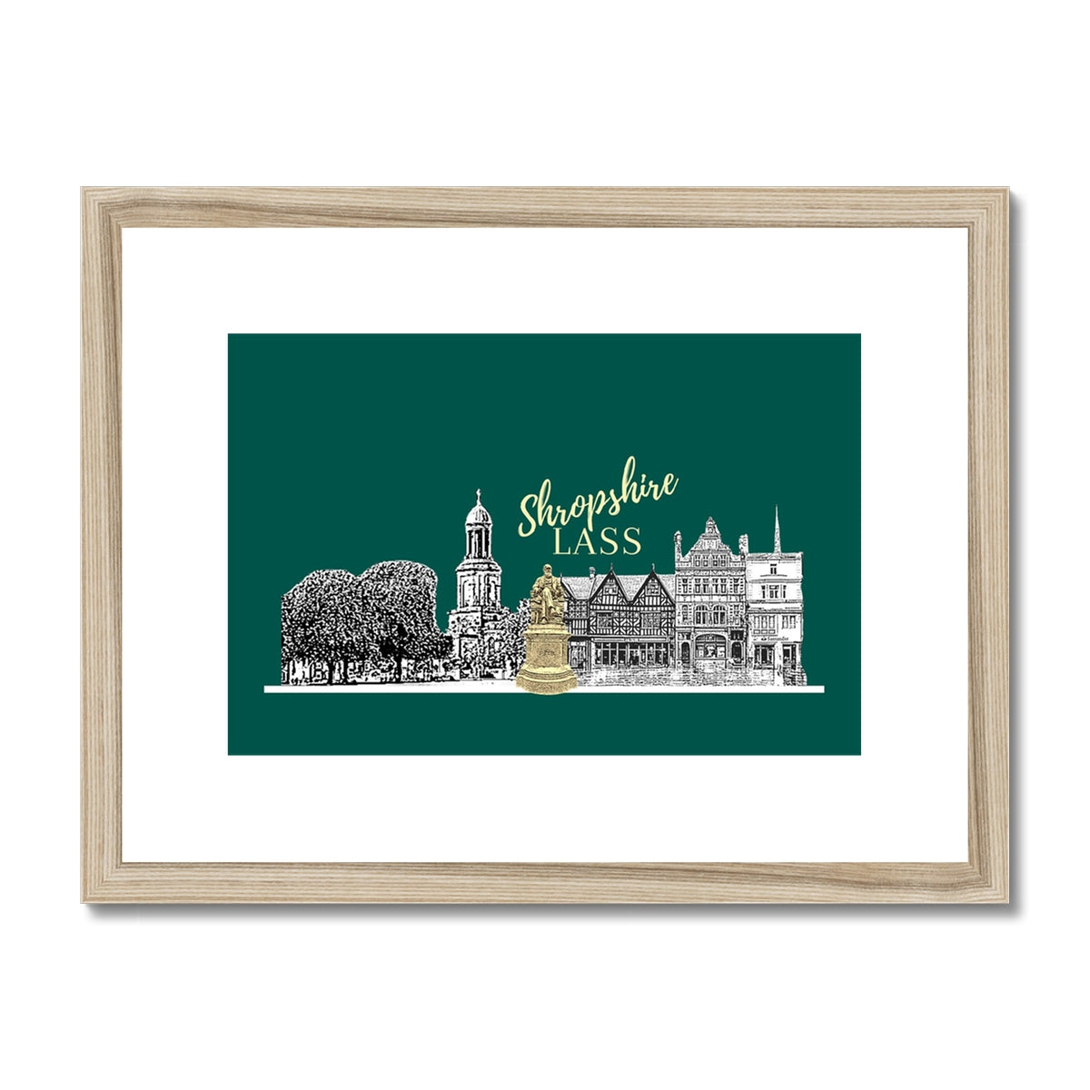 Shropshire Lass Rain Forest Framed & Mounted Print