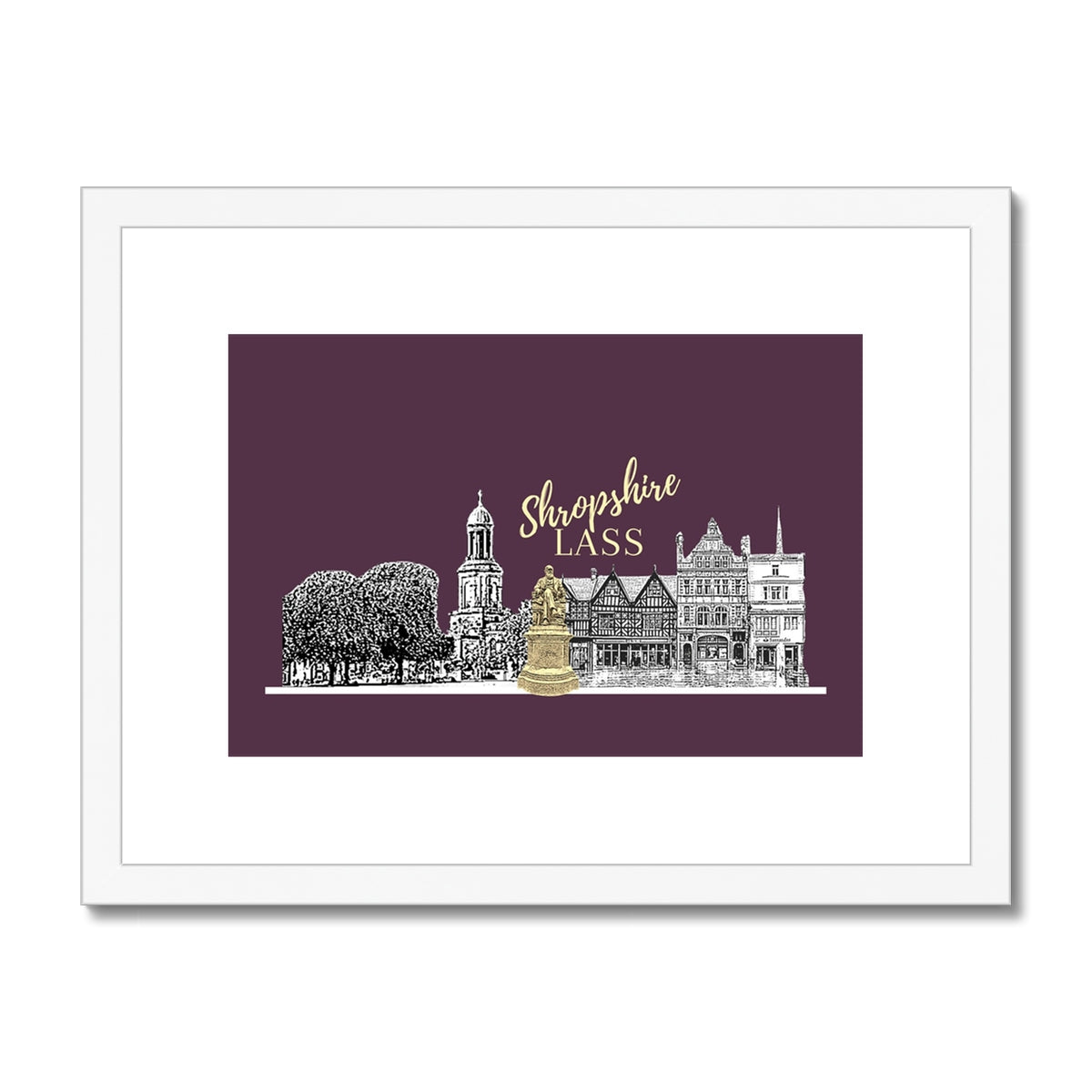 Shropshire Lass Egg Plant Framed & Mounted Print