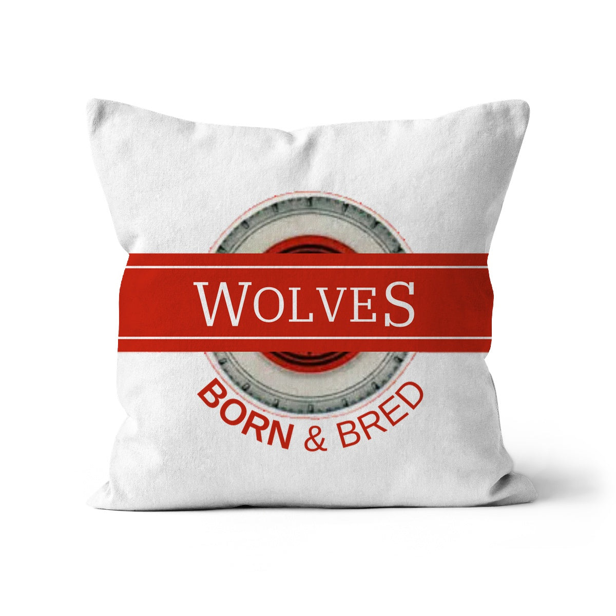 Wolves Born & Bred Cushion - Born, Bred & Buttered