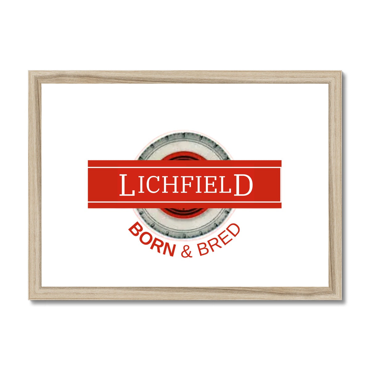 Lichfield BORN & BRED Framed & Mounted Print
