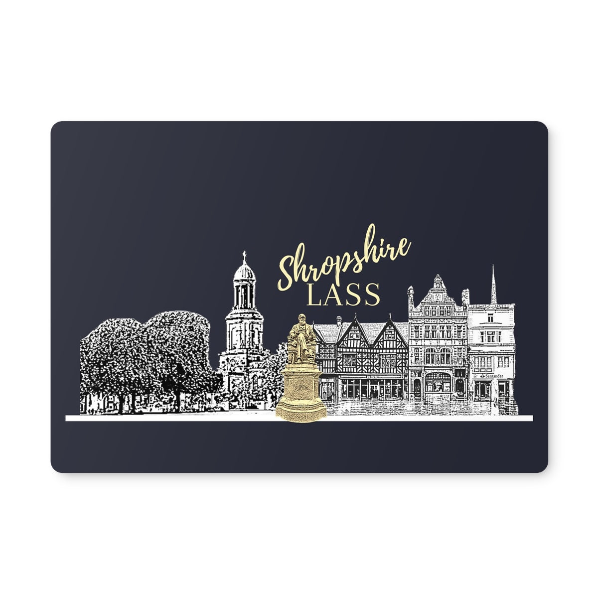 Shropshire Lass Evening Blue Placemat