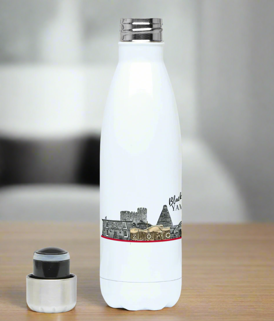 Black Country Yam Yam 500ml Ceramic Bottle White