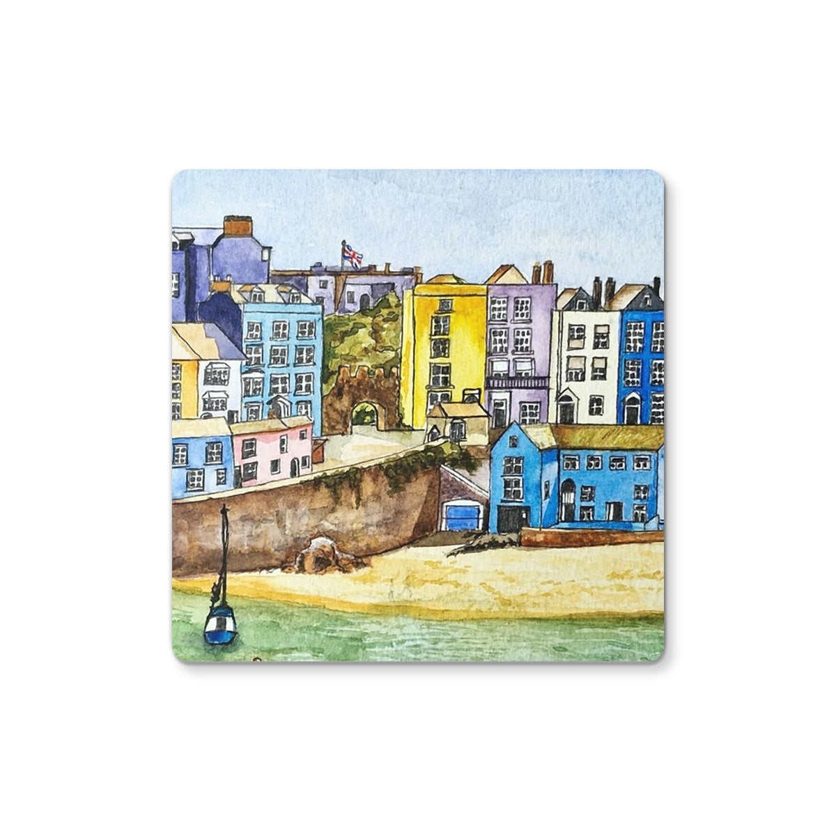 The Seafront, Tenby Coaster - Born, Bred & Buttered