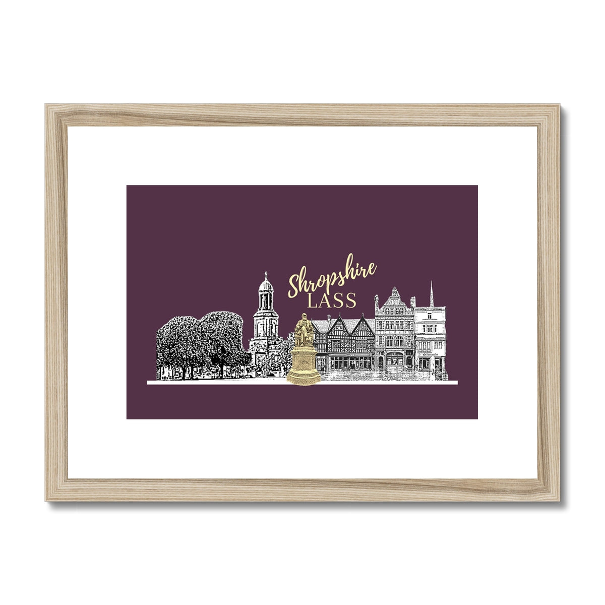 Shropshire Lass Egg Plant Framed & Mounted Print