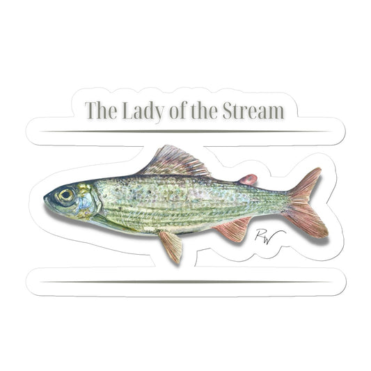 The Lady of the Stream Sticker - Born, Bred & Buttered