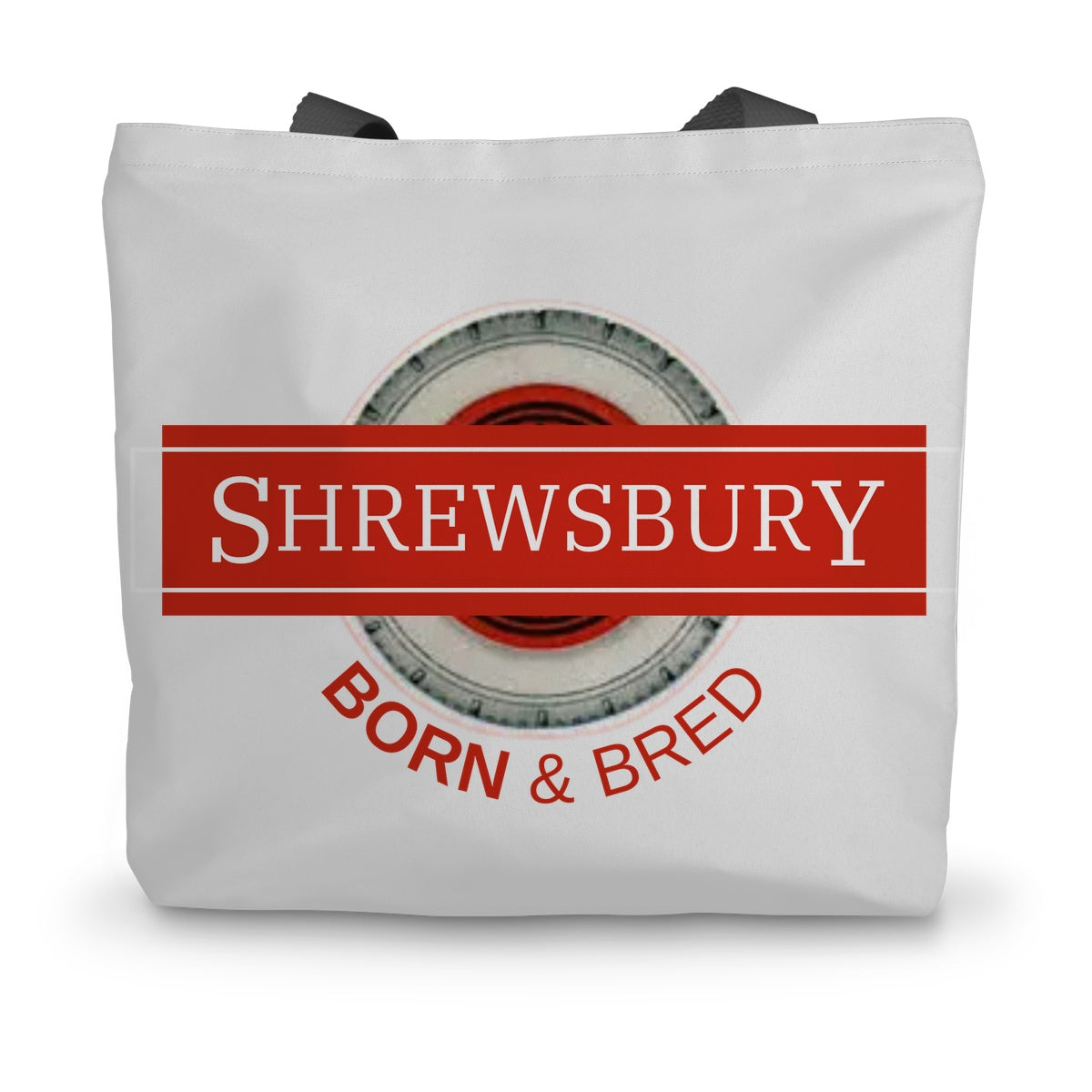 Shrewsbury BORN & BRED Canvas Tote Bag