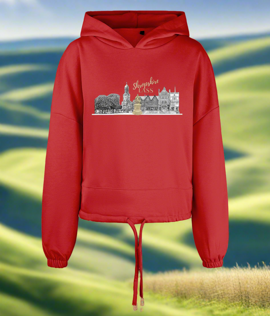 Women's Cropped Oversized Hoodie