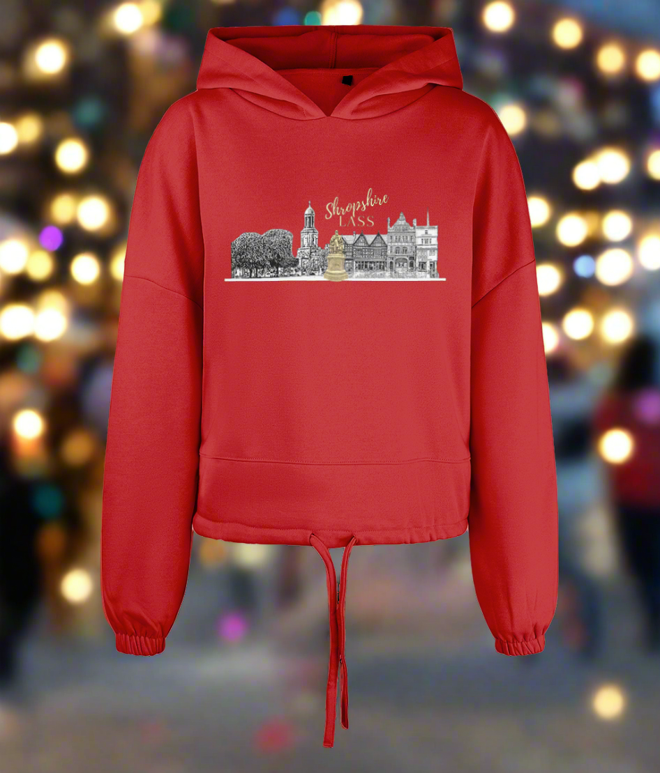 Women's Cropped Oversized Hoodie
