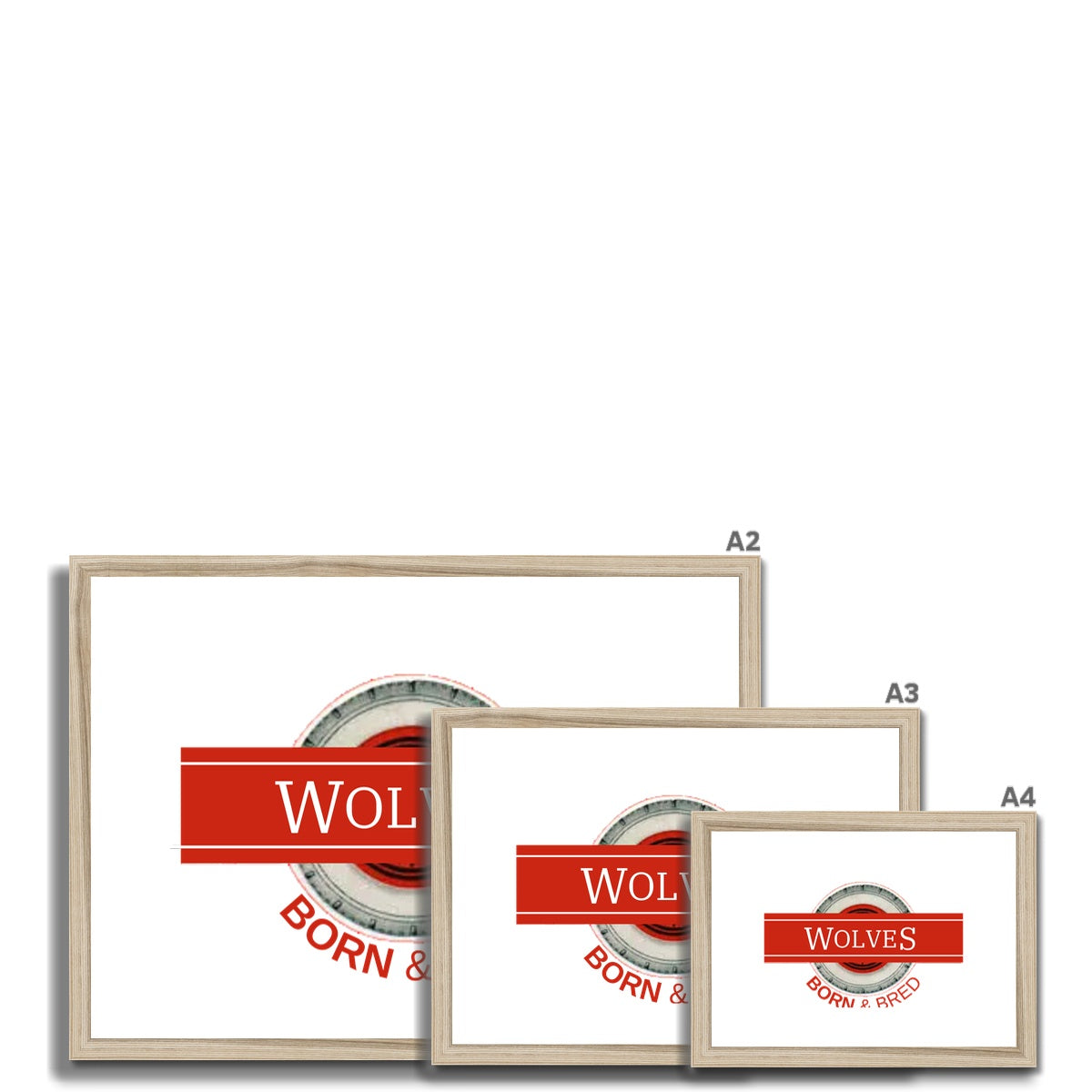 Wolves Born & Bred Framed & Mounted Print - Born, Bred & Buttered