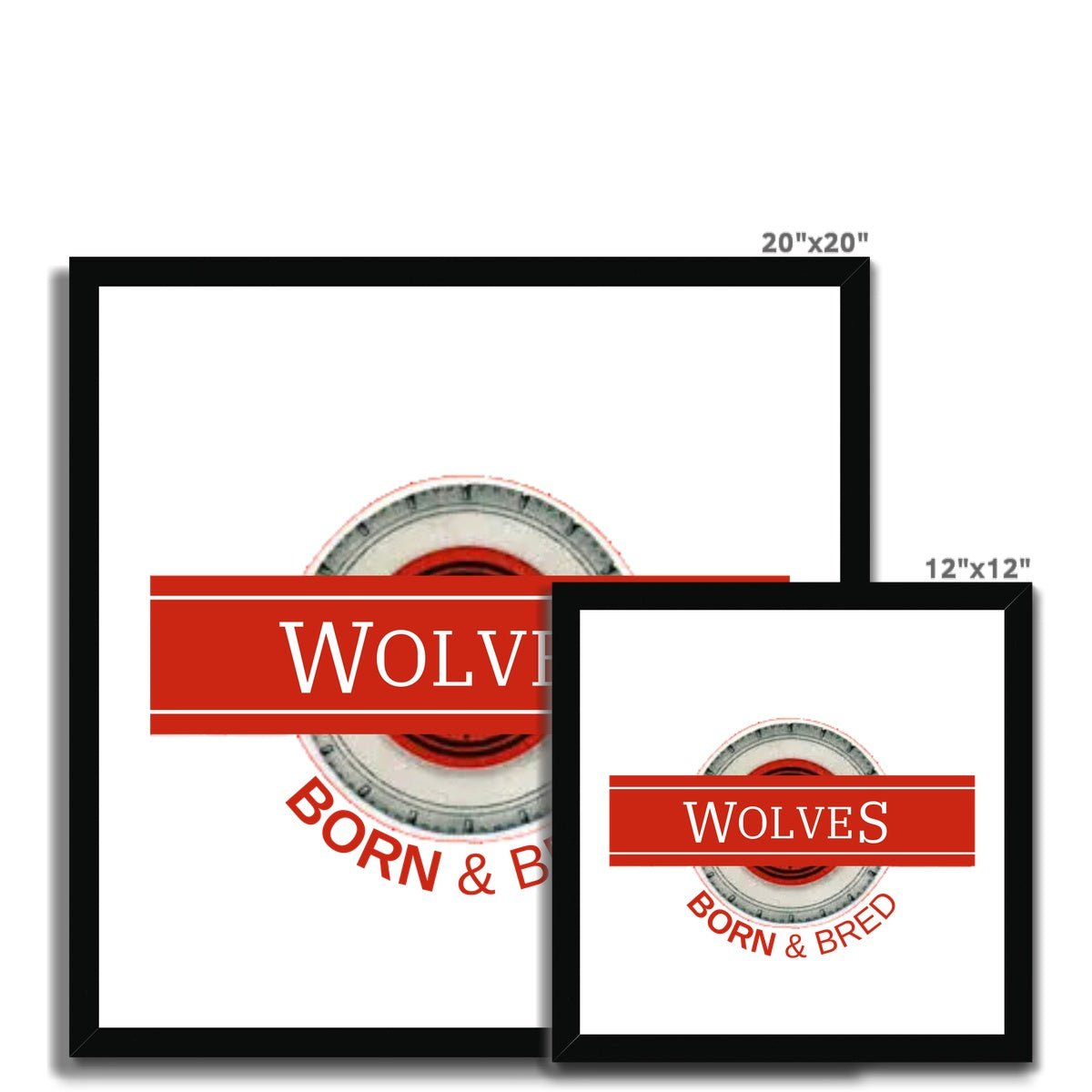 Wolves Born & Bred Budget Framed Poster