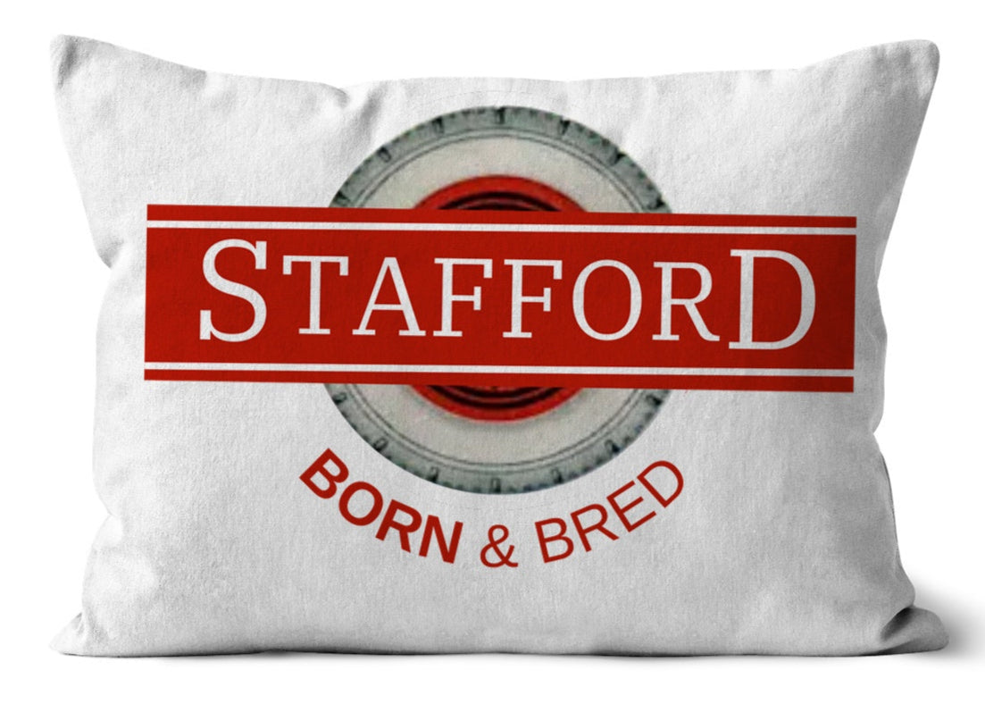 STAFFORD BORN & BRED Cushion - Born, Bred & Buttered
