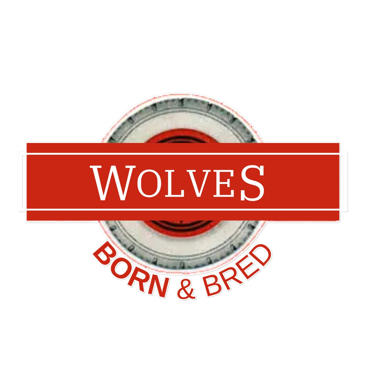 Wolves Born & Bred Temporary Tattoo