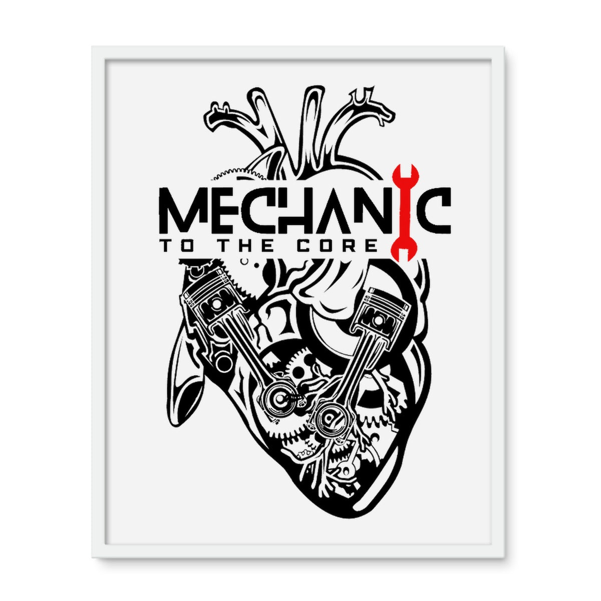 Mechanic to the Core Framed Photo Tile - Born, Bred & Buttered