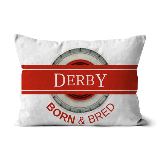 Derby BORN & BRED Cushion - Born, Bred & Buttered