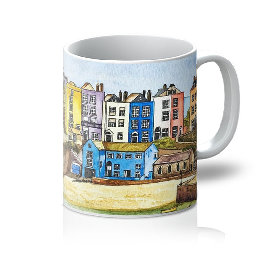 The Seafront, Tenby Mug - Born, Bred & Buttered