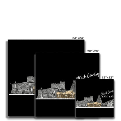 Black Country Yam Yam Coal Black Canvas