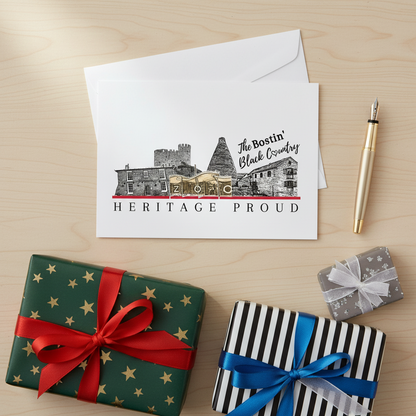 The Bostin' Black Country Tricolour Greeting Card