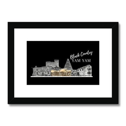 Black Country Yam Yam Coal Black Framed & Mounted Print