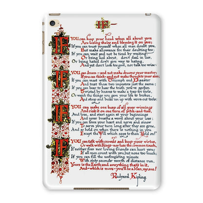 'IF' A Poem by Rudyard Kipling, illuminated by R. G. Baker Tablet Cases