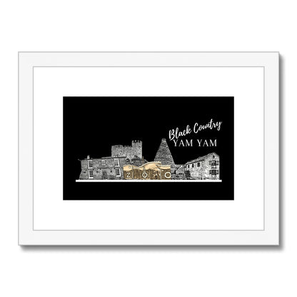 Black Country Yam Yam Coal Black Framed & Mounted Print