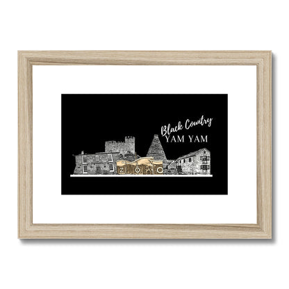 Black Country Yam Yam Coal Black Framed & Mounted Print