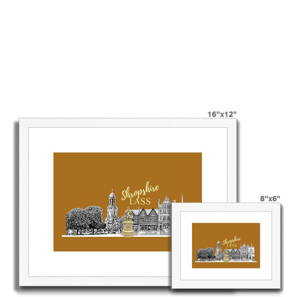 Shropshire Lass Placemat Pine Cone Framed & Mounted Print