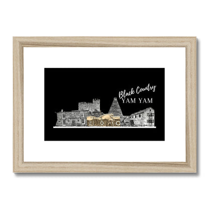 Black Country Yam Yam Coal Black Framed & Mounted Print