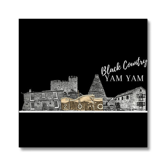 Black Country Yam Yam Coal Black Canvas
