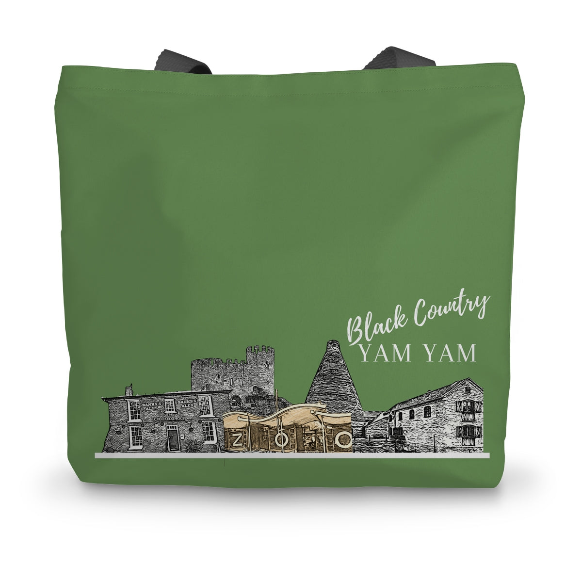 Black Country Tote Bag in Common Land Green