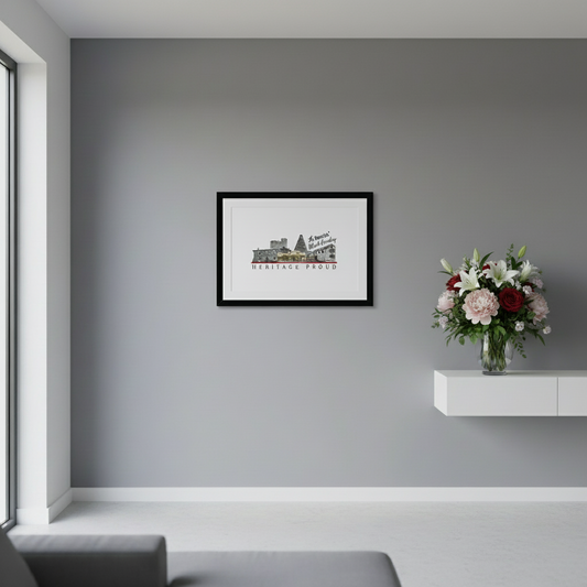 The Bostin' Black Country Tricolour Framed & Mounted Print