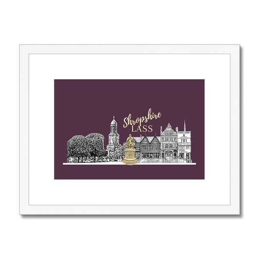 Shropshire Lass Egg Plant Framed & Mounted Print