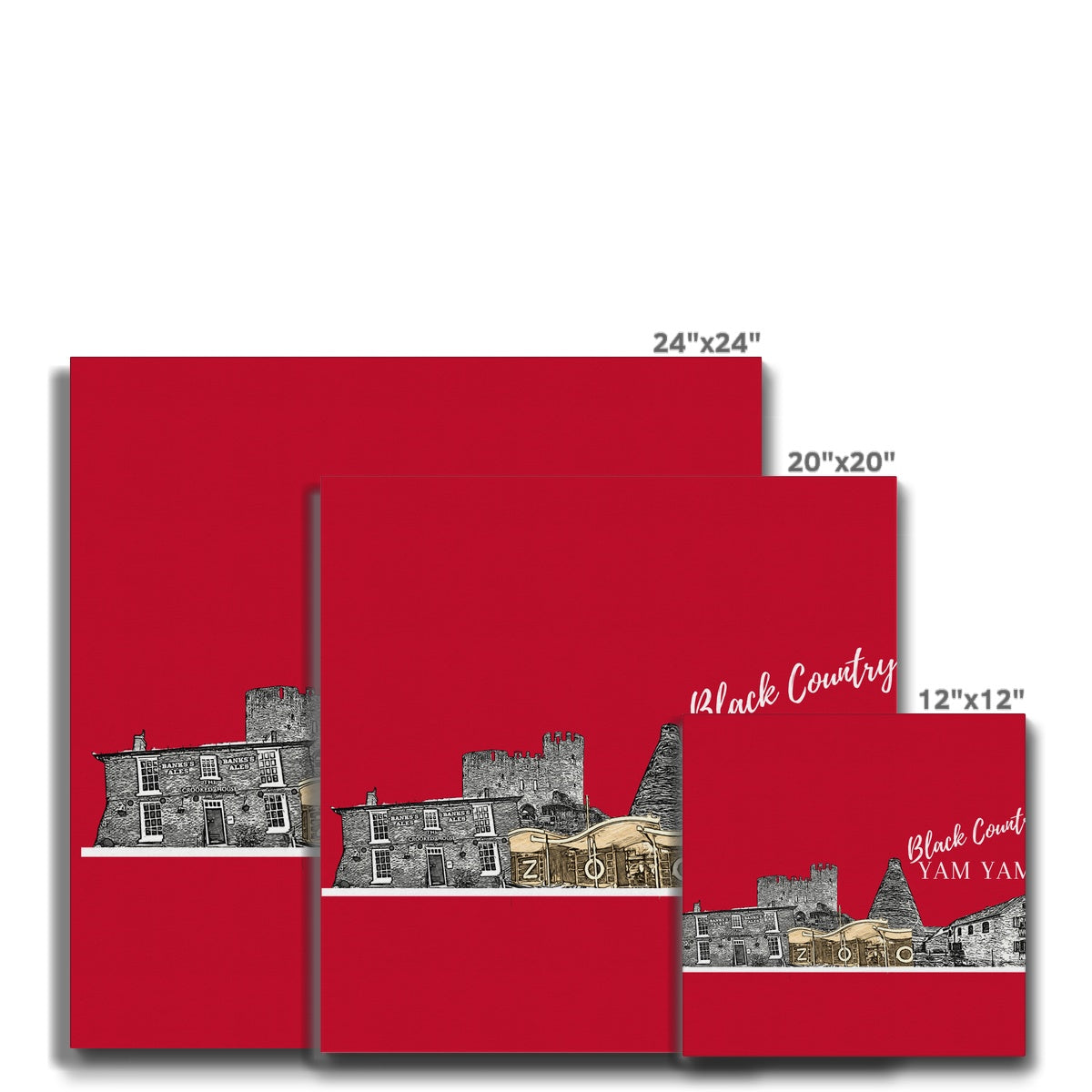 Black County Yam Yam Furnace Red Canvas