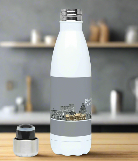 Black Country Yam Yam 500ml Ceramic Bottle Chain Grey