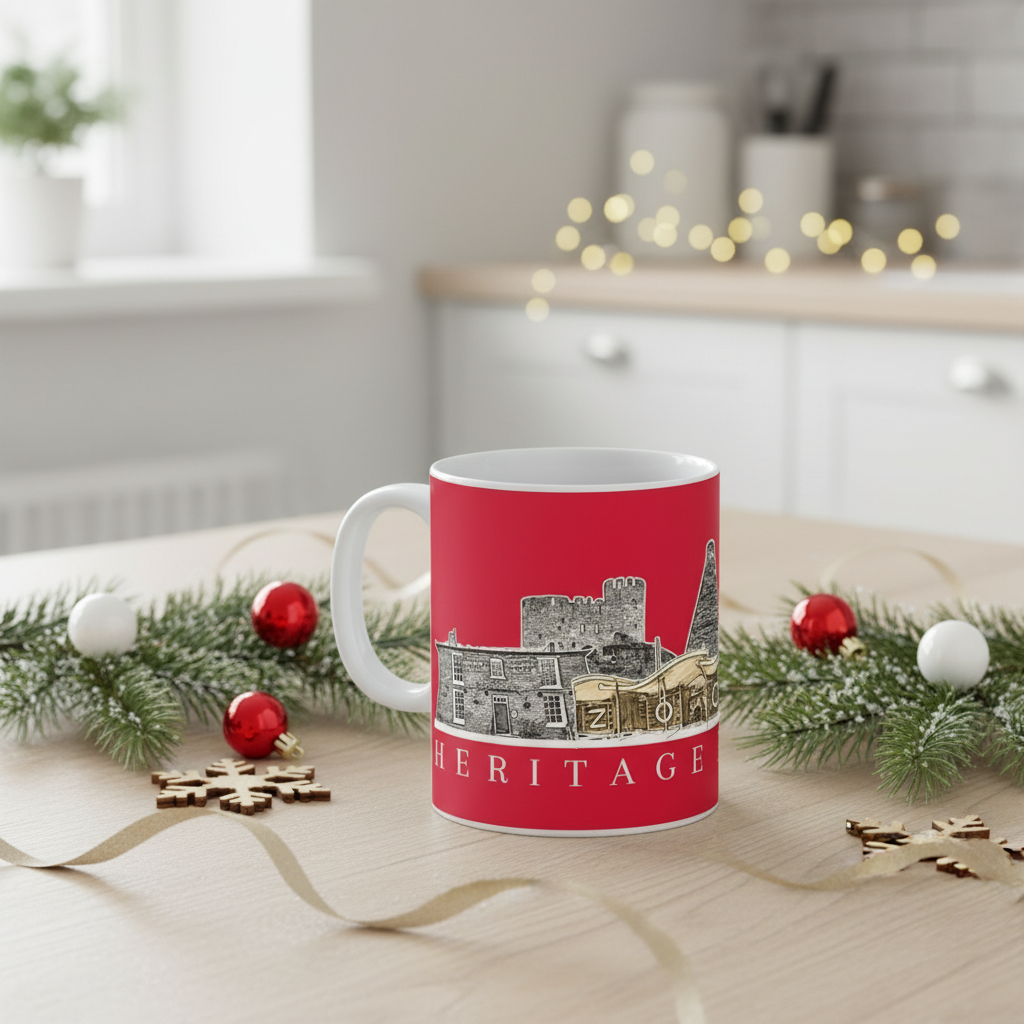 The Bostin' Black Country in Furnace Red Mug