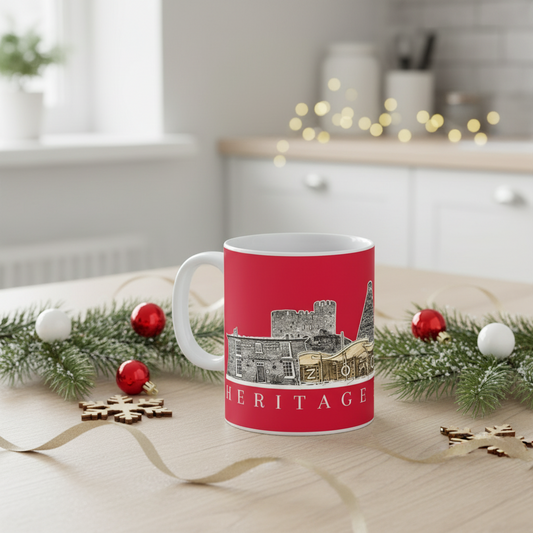 The Bostin' Black Country in Furnace Red Mug