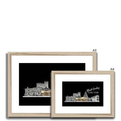 Black Country Yam Yam Coal Black Framed & Mounted Print